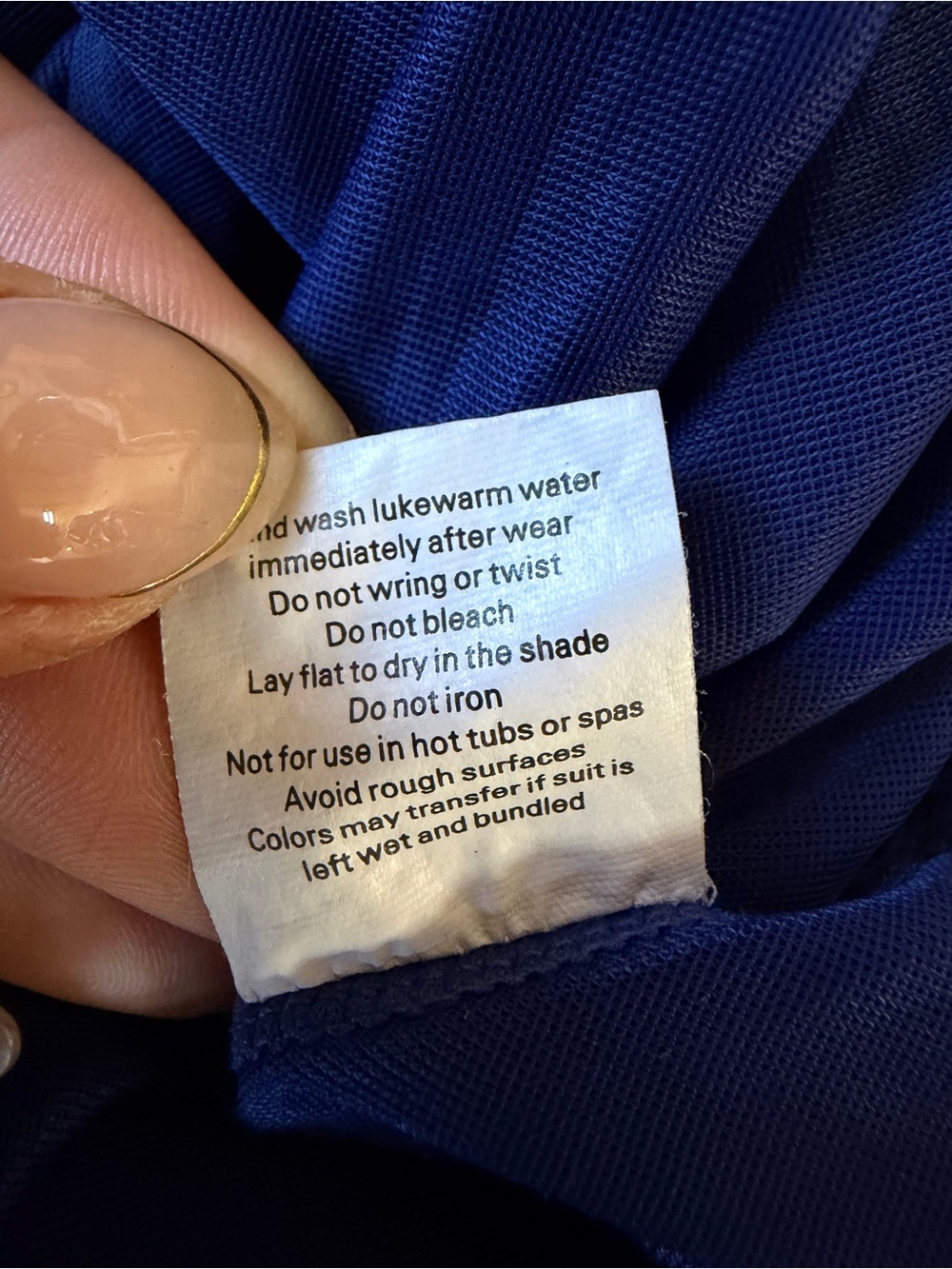 SPANX Assets One Piece Swim Suit Blue - Size 10 - Picture 4 of 5